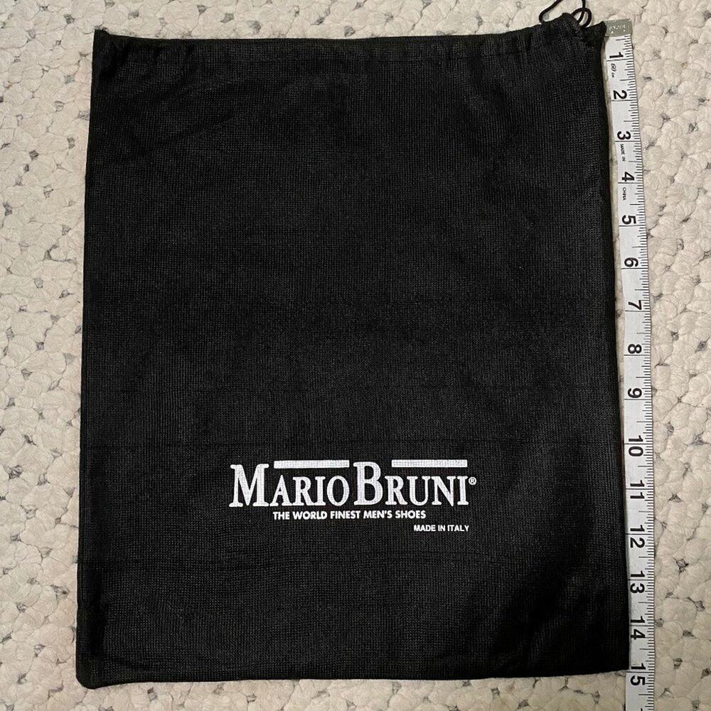 MARIO BRUNI Black Italy Dress Shoes Dust Bag NEW 15" 12" Sleeper storage pouch